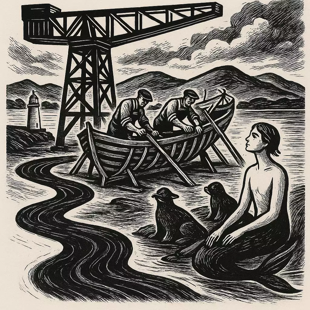 Fun lovin Liminals Image Selkie Crane boat